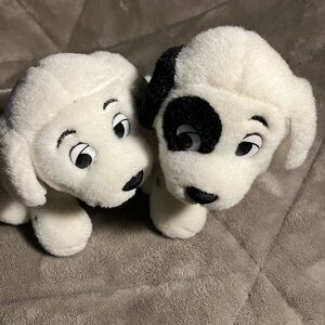 Mattel Disney 101 Dalmatians PATCH & ROLLY Puppy Plush 6.5" Stuffed Characters